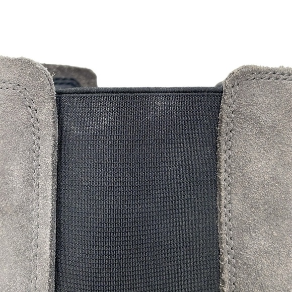 Sam Edelman Boots Women's 10 Grey Suede Leather Ankle Booties Block Heel Shoes - Picture 13 of 14